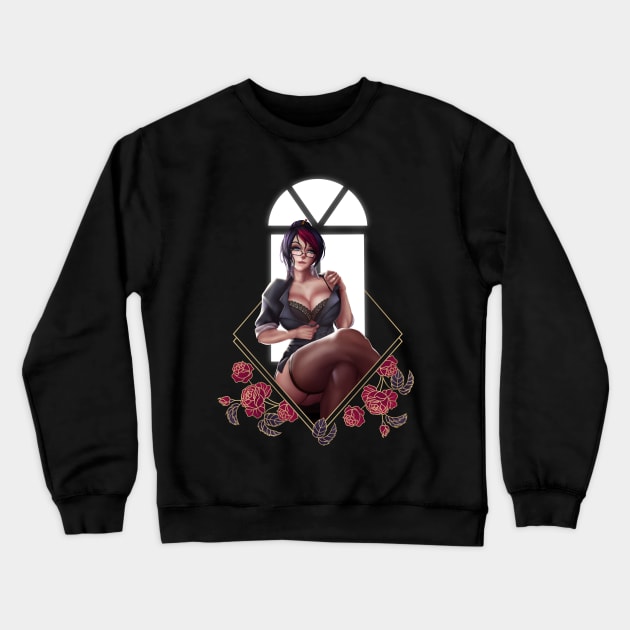 Headmistress Fiora Crewneck Sweatshirt by DDxDD